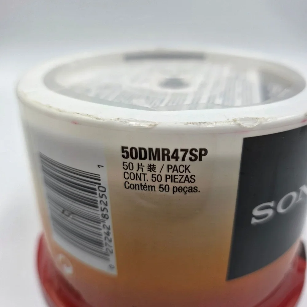 Sony 50DMR47SP AccuCORE DVD-R 4.7GB 120min 16x Blank Media 50 Pack Spindle New